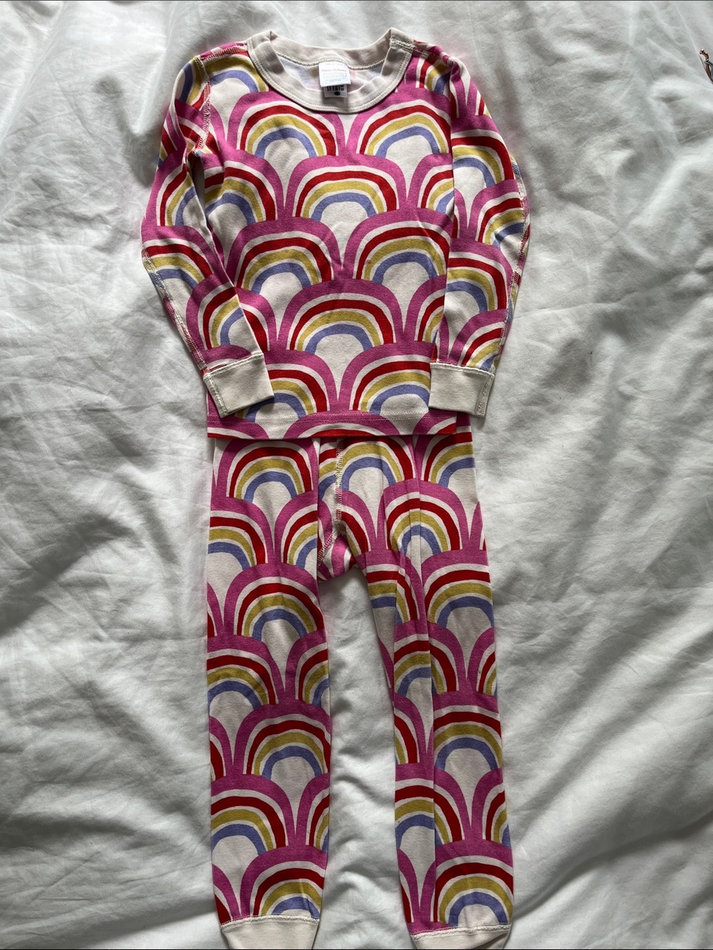 Hanna Andersson Rainbow Pajama Set - Pink & Multi